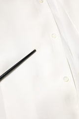 Dolce & Gabbana White Silk GOLD Dress Formal Collared Shirt