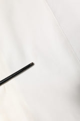 Dolce & Gabbana White Silk GOLD Dress Formal Collared Shirt