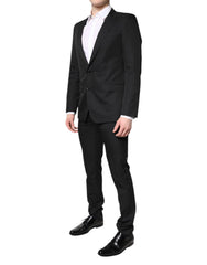 Dolce & Gabbana Black Single Breasted Formal 2 Piece Suit