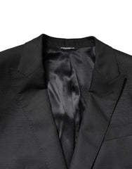 Dolce & Gabbana Black Single Breasted Formal 2 Piece Suit
