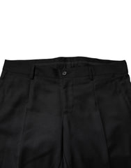 Dolce & Gabbana Black Wool Single Breasted 2 Piece Suit