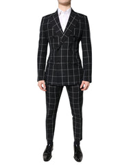 Dolce & Gabbana Black TAORMINA Double Breasted 2 Piece Suit
