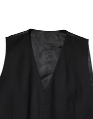 Dolce & Gabbana Black Single Breasted Formal 3 Piece Suit