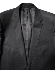 Dolce & Gabbana Dark Gray Wool Single Breasted 2 Piece Suit