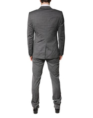 Dolce & Gabbana Gray Wool Single Breasted 2 Piece Suit