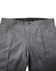 Dolce & Gabbana Gray Wool Single Breasted 2 Piece Suit