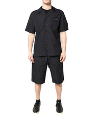 Dolce & Gabbana Black Cotton Men Pajama Set Sleepwear