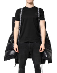 Dolce & Gabbana Black Nylon Full Zip Hooded Parka Jacket