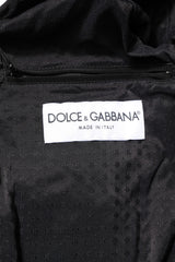 Dolce & Gabbana Black Lambskin Leather Full Zip Biker Jacket