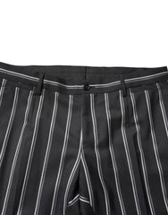 Dolce & Gabbana Black Striped SICILIA Formal 2 Piece Suit
