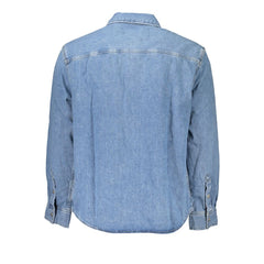 Calvin Klein Light Blue Cotton Men Shirt