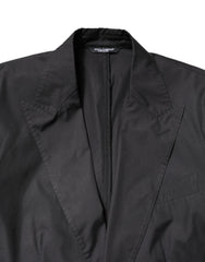 Dolce & Gabbana Black Cotton TAORMINA Formal 2 Piece Suit
