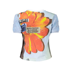 Desigual Blue Cotton Women Top
