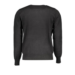 U.S. Grand Polo Black Nylon Men Sweater