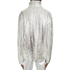 Balmain Brown Wool Men Turtleneck Sweater