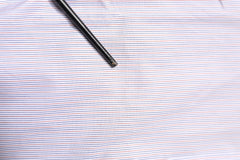 Dolce & Gabbana White Striped Cotton GOLD Long Sleeves Shirt