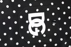 Dolce & Gabbana Black Polka Dot Short Sleeves Casual Shirt