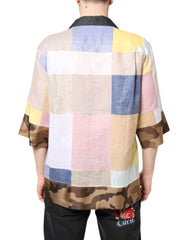 Dolce & Gabbana Multicolor Patchwork Short Sleeve Shirt