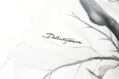 Dolce & Gabbana Ivory Silk Long Sleeves Men Casual Shirt