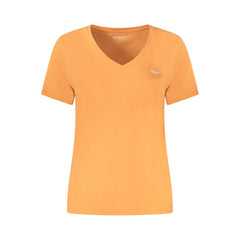 Pepe Jeans Orange Cotton Tops & T-Shirt