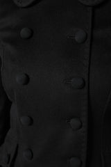 Dolce & Gabbana Black Wool Sartoria Italiano Blazer Jacket