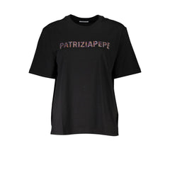Patrizia Pepe Black Cotton Women T-Shirt