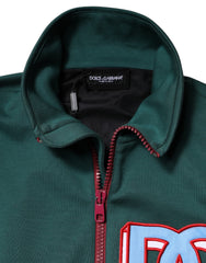 Dolce & Gabbana Multicolor Cotton Logo Full Zip Jacket