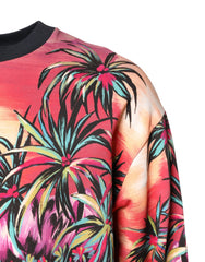 Dolce & Gabbana Multicolor Print Crew Neck Pullover Sweater