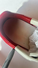 Dolce & Gabbana White Red Logo Portofino Sneakers Shoes