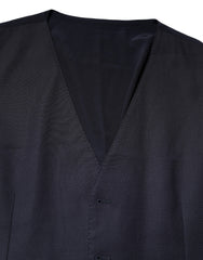 Dolce & Gabbana Black Wool Waistcoat Dress Formal Vest