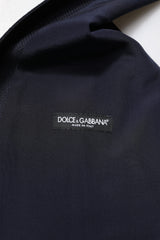 Dolce & Gabbana Black Wool Waistcoat Dress Formal Vest