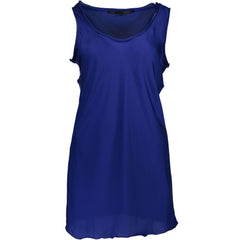 Silvian Heach Blue Polyester Women T-Shirt
