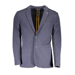 Gant Blue Cotton Blazer Jacket