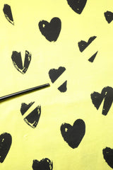 Dolce & Gabbana Yellow Cotton Sleeveless DG Heart T-shirt