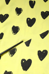 Dolce & Gabbana Yellow Cotton Sleeveless DG Heart T-shirt