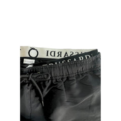 Trussardi Beachwear "Black Polyester Men Swim Shorts"