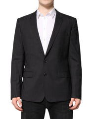 Dolce & Gabbana Dark Gray MARTINI Single Breasted Jacket