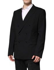 Dolce & Gabbana Black MARTINI Double Breasted Suit Jacket