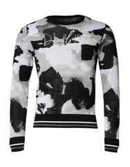 Dolce & Gabbana Multicolor Logo Crew Neck Pullover Sweater