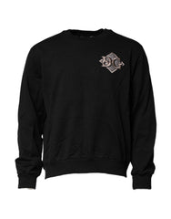 Dolce & Gabbana Black Logo Embroidery Sweatshirt Sweater