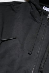 Dolce & Gabbana Black Logo Full Zip Hooded Men Sweatshirt Sweater