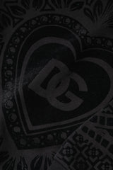 Dolce & Gabbana Black Printed Crew Neck Sweatshirt Sweater