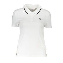 Fila White Cotton Womens Polo Shirt