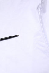 Dolce & Gabbana White Logo Embroidery Crew Neck T-shirt