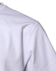 Dolce & Gabbana White Cotton Short Sleeves Crew Neck T-shirt