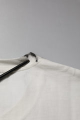 Dolce & Gabbana White Cotton DG Logo Print Round Neck T-shirt