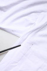 Dolce & Gabbana White Cotton Logo Print Crew Neck T-shirt