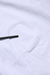 Dolce & Gabbana White Cotton Logo Patch Crew Neck T-shirt