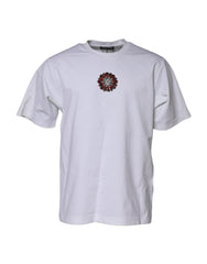 Dolce & Gabbana White Logo Embellish Short Sleeves T-shirt
