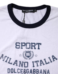Dolce & Gabbana White DG Logo Print Short Sleeve T-shirt